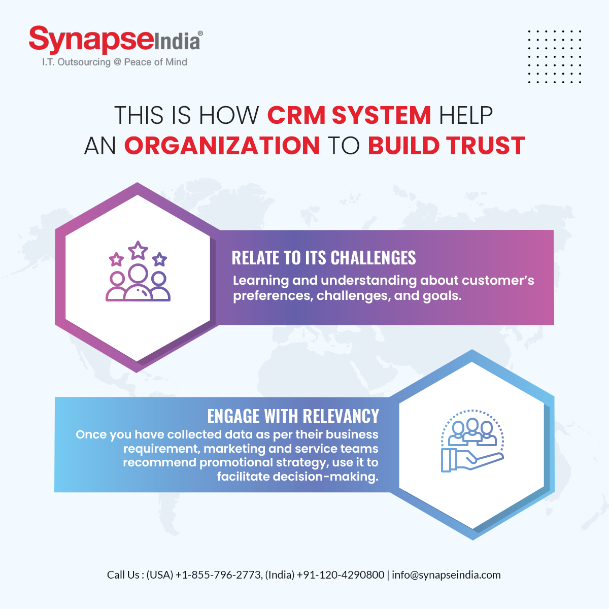How CRM System help an organization to build trust-Infographic